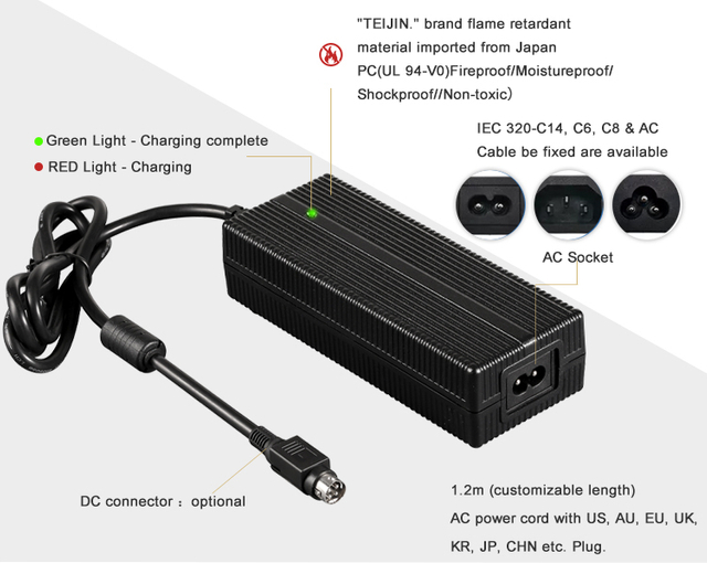 42V2A DC to DC Lithium Battery Charger