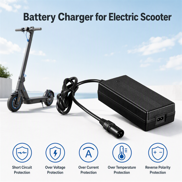 Fuyuang 54.6V 3A 13S Smart Li-ion Battery Charger 163.8W for 48V E-bike, E-scooter and Robot