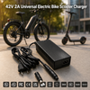 Fuyuang FY4202000 42V 2A Universal E-scooter Battery Charger for 36V Li-ion Packs with Custom Connectors