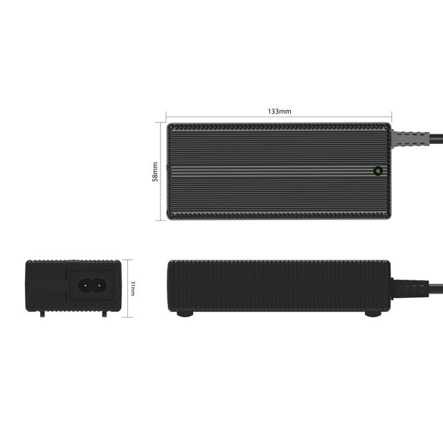 Fuyuang FY1265000 12.6V 5A 80W CC-CV Li-ion Battery Charger with LED Indicator for 3S 12V Packs, Cameras and Industrial Use