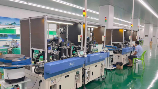 Automated charger assembly line at Fuyuan Electronic Hunan industrial park