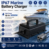 Fuyuang IP67 Battery Charger 29.2V-84V 5A-20A for Marine, AGV, AMR and Robotics Battery Packs