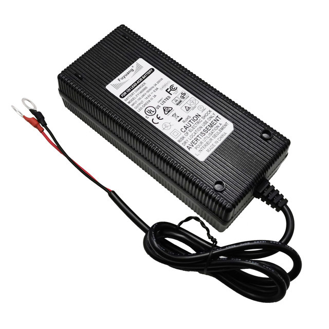 Fuyuang FY1469900 14.6V 10A 146W LiFePO4 Battery Charger for 12V 4S Packs, E-bikes and Power Stations
