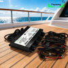 Fuyuang 54.6V 18A 4-Bank Marine Battery Charger for Yacht, Golf Cart and AGV