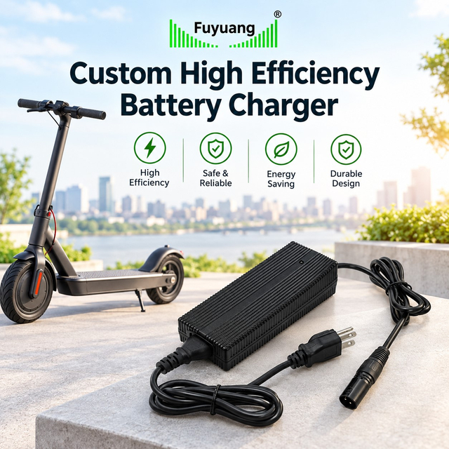 Fuyuang 42V 2A LiFePO4 / Lithium Battery Charger 24W-3000W for Electric Scooter, Motorcycle and E-Bike Battery Packs