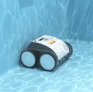 Sealed charger housing and gold-plated charging contacts for a pool cleaning robot