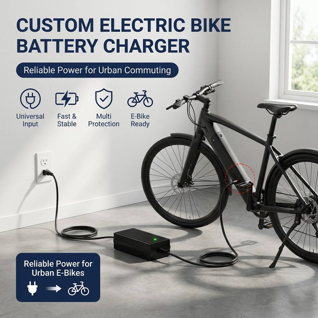 Fuyuang 58.4V 5A LiFePO4 Battery Charger 350.4W for 48V Golf Cart, AGV, E-Bike, RV and Pool Cleaner