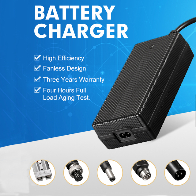 Fuyuang FY2904000 Smart 29.2V 4A-30A 24V Battery Charger for Electric Scooters, E-bikes and LiFePO4 Packs