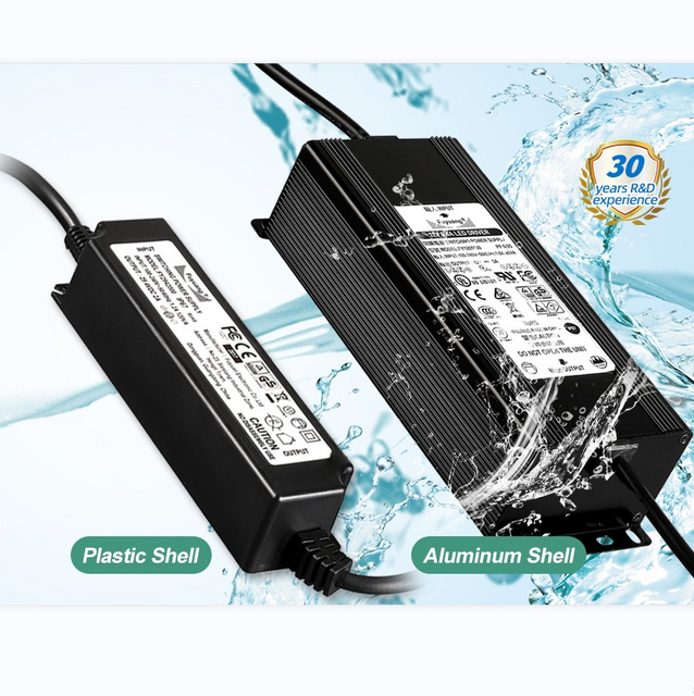 Fuyuang IP67 Waterproof Battery Charger 12V 24V 36V 48V 72V 2A-8A for Solar System and Marine Use