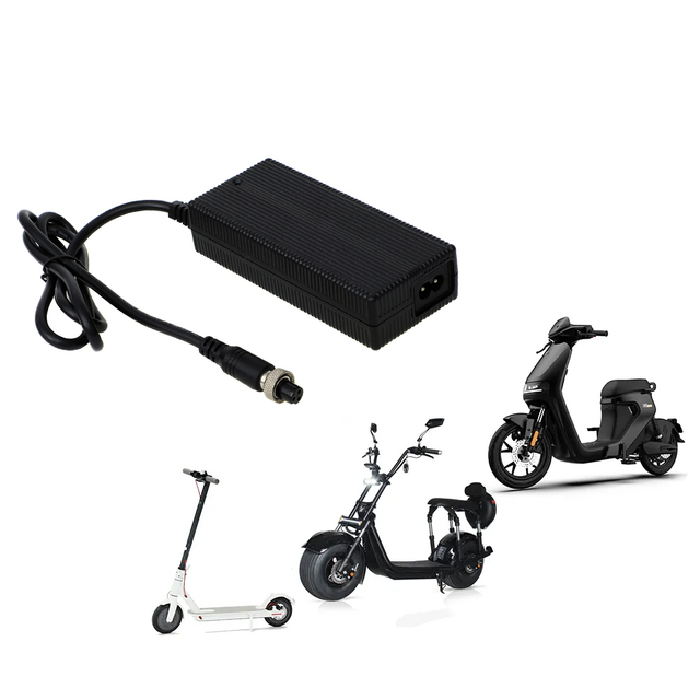 Fuyuang 42V 2A 84W Li-ion E-bike Battery Charger with Retractable Cable for Electric Scooter