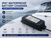 Fuyuang IP67 Waterproof 12V 24V 48V LiFePO4 Battery Charger 10A-30A for Motorcycle, Marine, RV and Solar