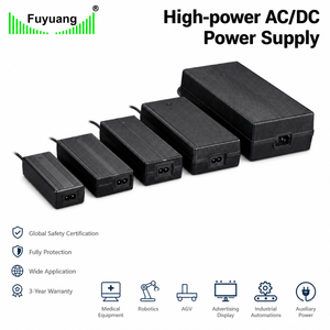 Fuyuang 12V 10A Power Supply Adapter 120W AC-DC for Robotics AGV LED Display Medical Control System, 200W-600W Platform