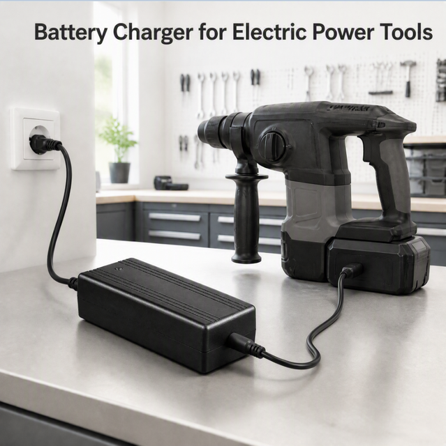 Fuyuang FY2946500 29.4V 6.5A 7S Li-ion Battery Charger for 24V E-scooters, Wheelchairs and AGV Robots
