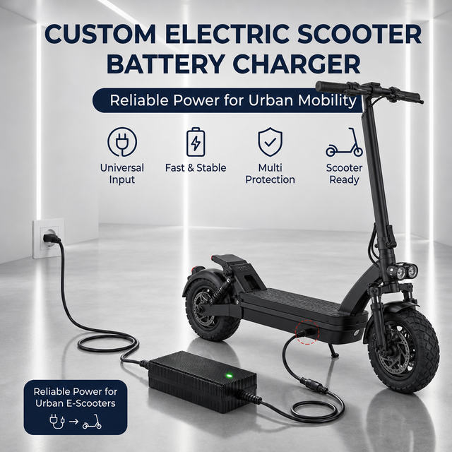 Fuyuang FY54607000 54.6V 7A 13S Li-ion Battery Charger with CAN Bus for 48V Electric Scooter, AGV and Industrial Packs