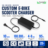 Fuyuang FY546YYYY 54.6V 2A / 3A XLR Lithium Battery Charger for 48V E-bike, Scooter and Mobility Batteries, OEM Custom