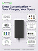 Fuyuang 54.6V 58.4V 58.8V Fast Battery Charger 120W-1200W for 48V LiFePO4 Lithium Lead-acid AGM GEL Batteries, Smart Charging