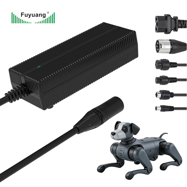 Fuyuang 33.6V 3.5A Lithium Battery Charger 117.6W for Robot Dog 8S 29.6V Li-ion Pack, Ebike Scooter Drone OEM ODM