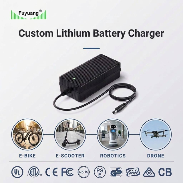 Fuyuang 54.6V 2A 120W Smart Li-ion Battery Charger for 48V E-bike and Electric Wheelchair