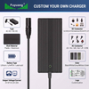 Fuyuang FY4204000 42V 4A / 54.6V 3.5A / 67.2V 3A Li-ion Battery Charger for 36V, 48V and 60V E-bike and Scooter Packs