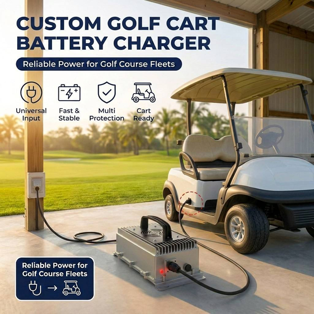 Fuyuang 14.6V 20A LiFePO4 Battery Charger 400W-1200W for Industrial Robotics, AGV, AMR, Golf Cart, RV and Marine