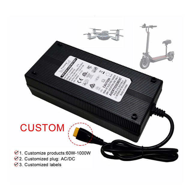 Fuyuang 58.4V 3A LiFePO4 Battery Charger 400W-800W for Golf Cart, RV, ATV and AGV with Auto-Stop Protection