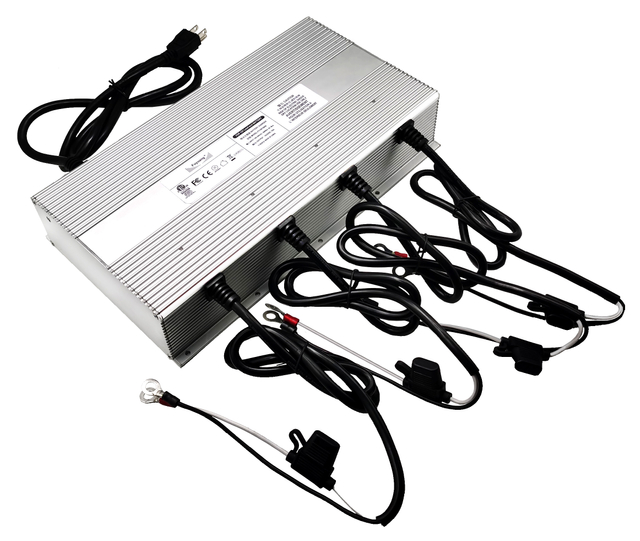 Fuyuang 1000W Four-Channel Multi-Bank Battery Charger 12.6V-126V for Marine, AGV and UPS Systems