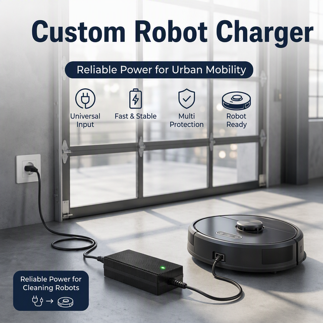 Fuyuang 14.6V 7A Battery Charger 116.8W for Robotics AGV Golf Cart Marine, LiFePO4 Lithium Lead-acid 60W-400W Smart Charger