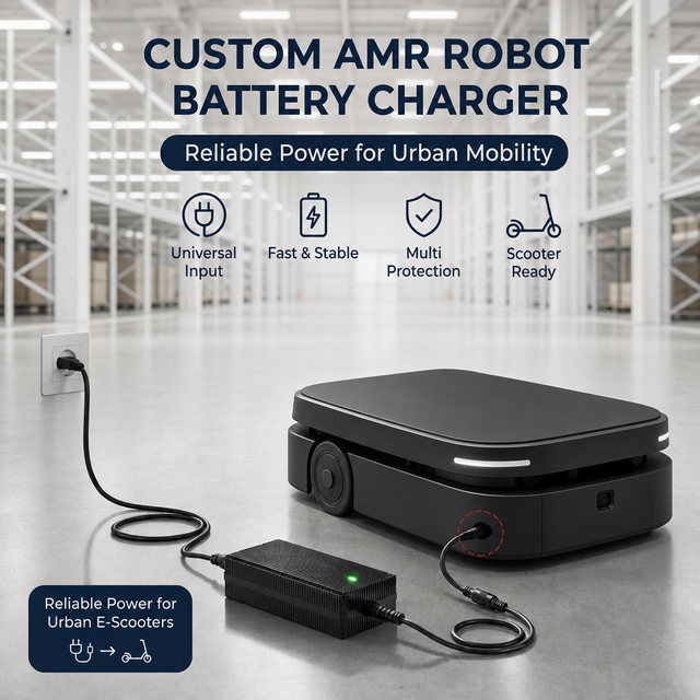 Fuyuang FY29210000 29.2V 10A Smart Battery Charger with RS485 Control for AMR Autonomous Mobile Robots