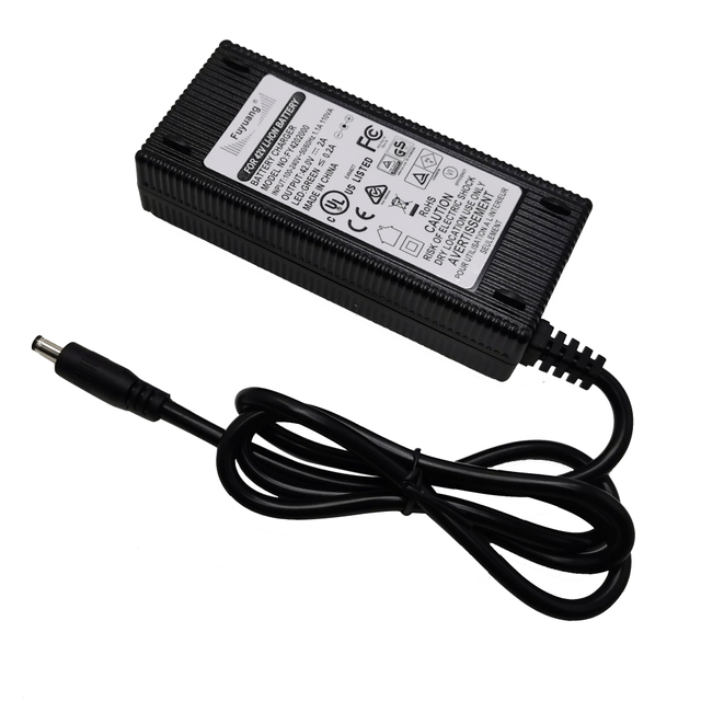 Fuyuang FY2402500 29.4V 2.5A 80W Intelligent Lithium Battery Charger for 24V E-bike, Scooter, Drone and Robot Packs